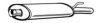 WALKER 04028 Middle Silencer